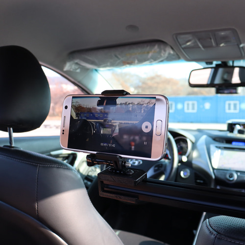 파라그랩 차량용 헤드레스트 유튜브 브이로그 촬영용 카메라 스마트폰 거치대 H400S