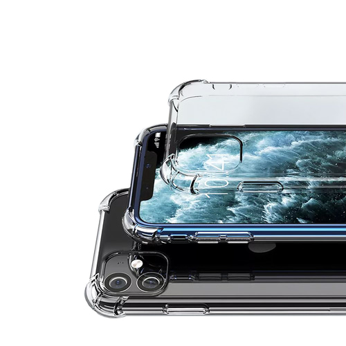파라그랩 1+1 4D범퍼 투명 젤리 케이스 아이폰 삼성 스마트폰